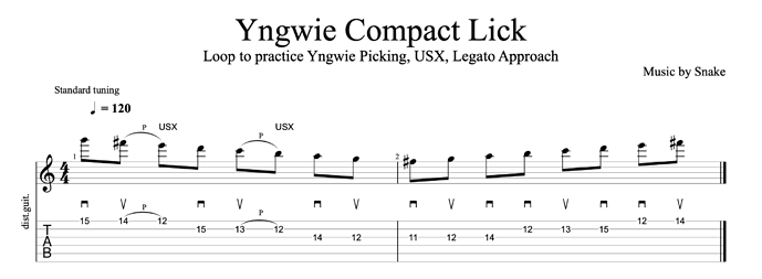 Yngwie Compact Lick#1