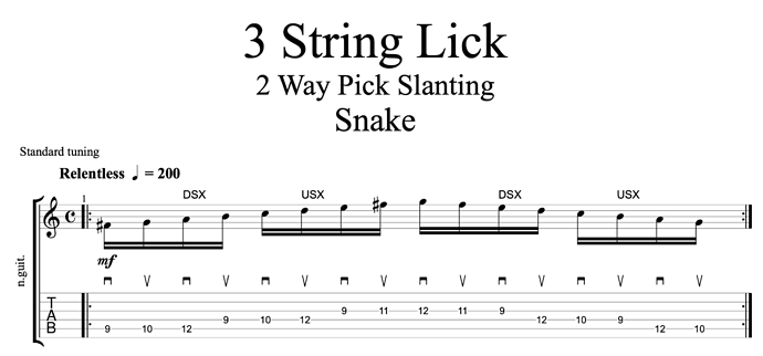 3 String Lick#1